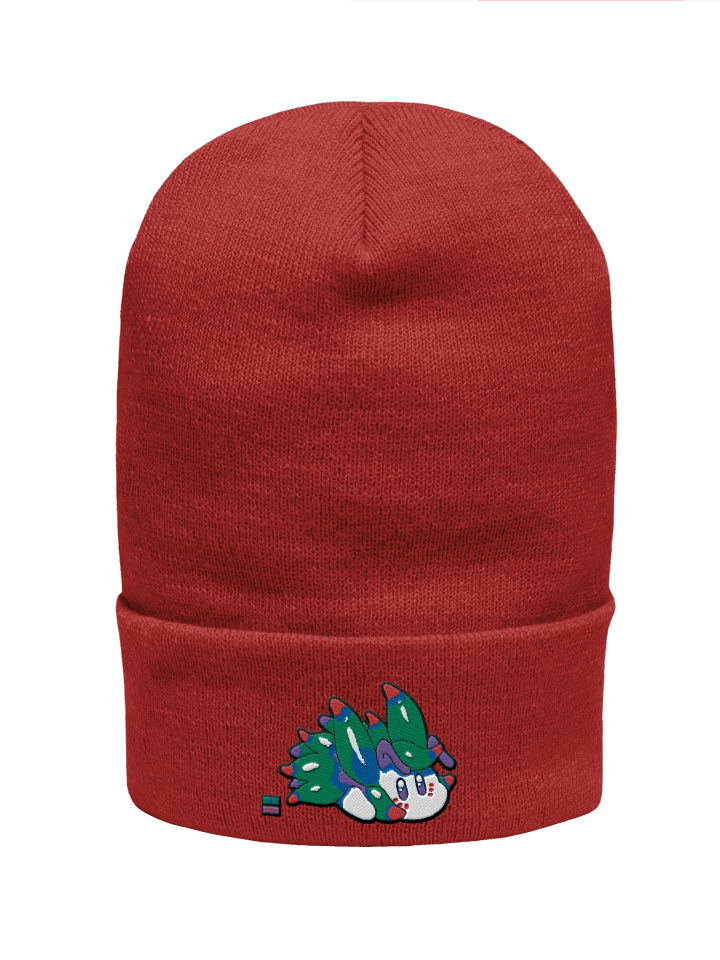 "Cutie Keys" Embroidered Beanie - Nudibranch Leaf Sheep Sea Slug product image (1)