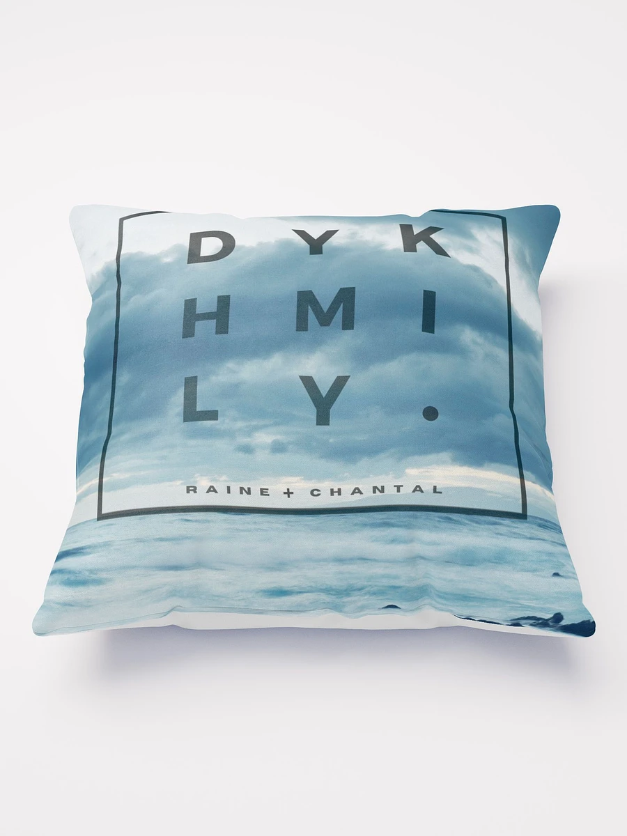 DYKHMILY Square Blue Throw Pillow product image (2)