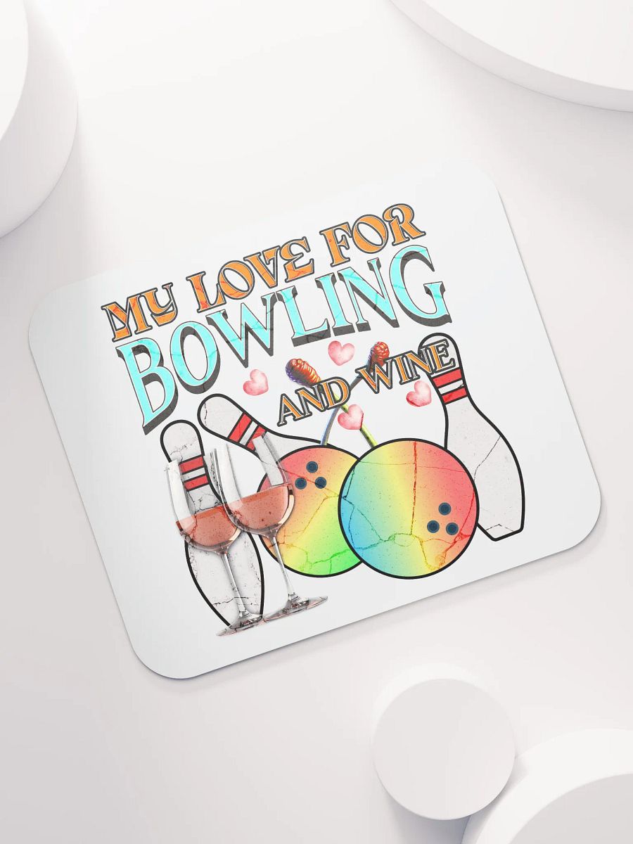 My Love For Bowling And Wine Mouse Pad product image (5)