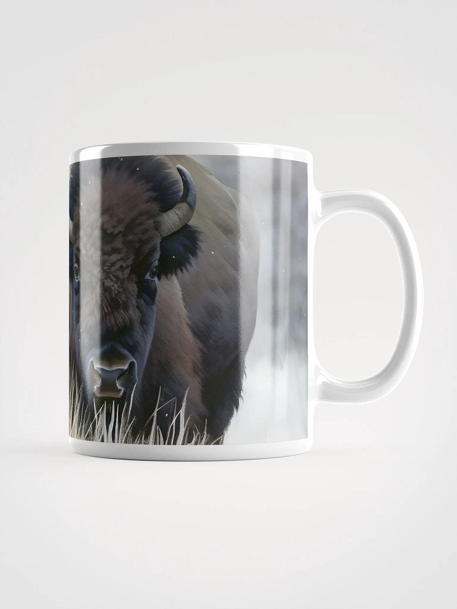 Bison With Her Calf in Winter product image (2)