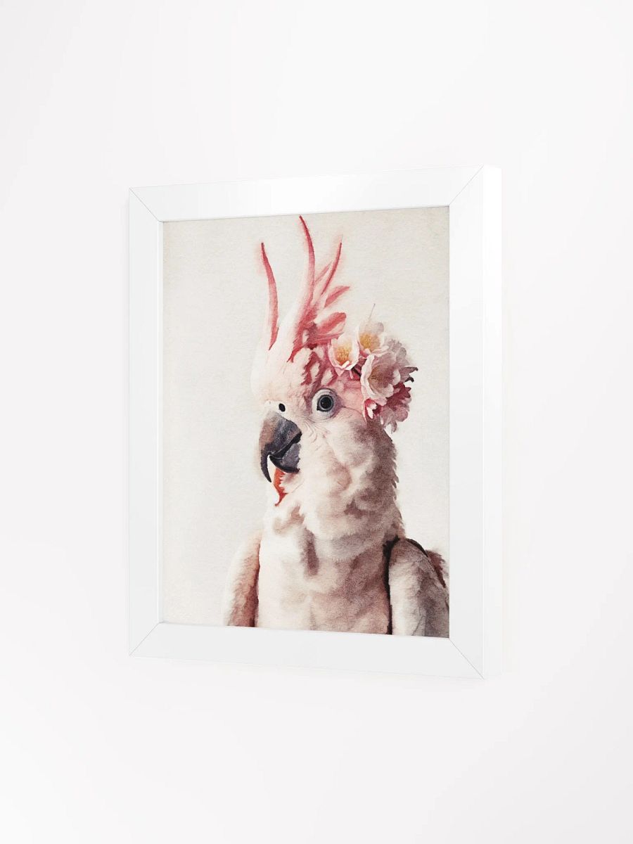 Exotic Elegance: Cockatoo Framed Matte Poster product image (46)