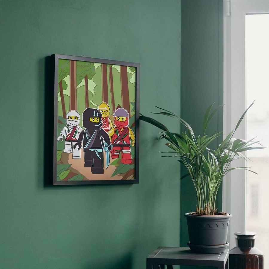 Ninja's in the Woods - wall art Boys Room - Ninja Poster - Ninjago inspired Wall Decoration for Boys product image (27)