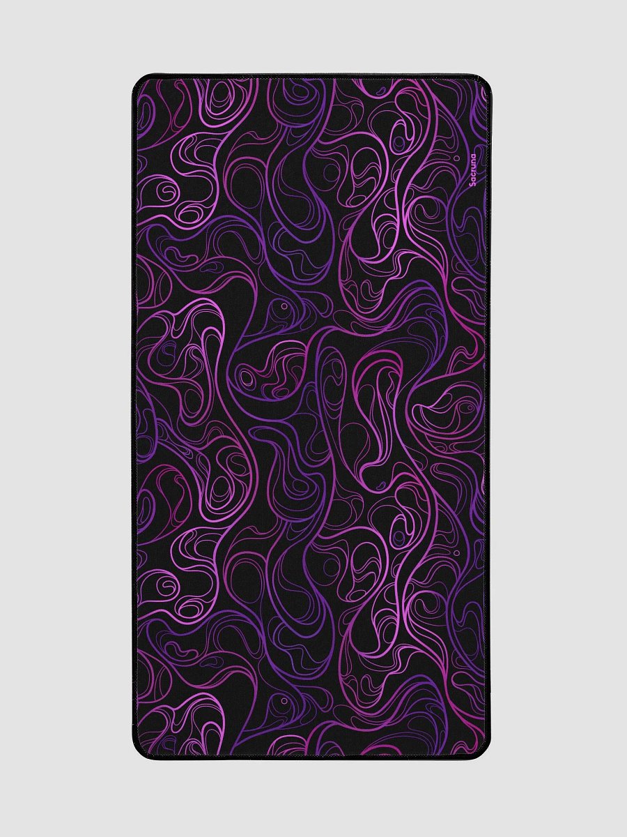 BLACK SWIRL - Desk mat 15.5 x 31