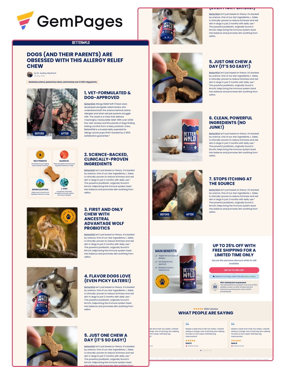 7 Reasons Listicle Page | GemPages product image (1)