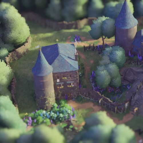 A friend gifted me #tinyglade and I've been playing almost every night after stream ☺️💙 I'm so in love with this cozy buildin...