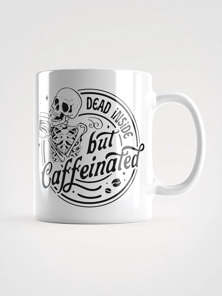 Caffeinated Skeleton White Mug product image (1)