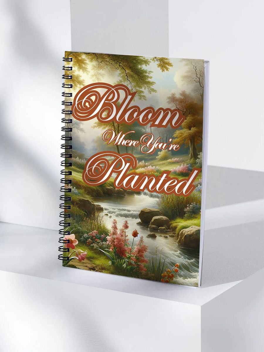 Bloom Where You're Planted Nature Themed Spiral Notebook Journal product image (4)