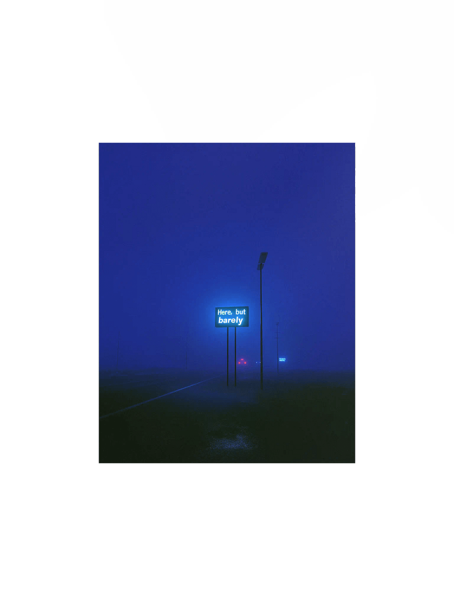 "Here, but barely" Matte Poster product image (1)