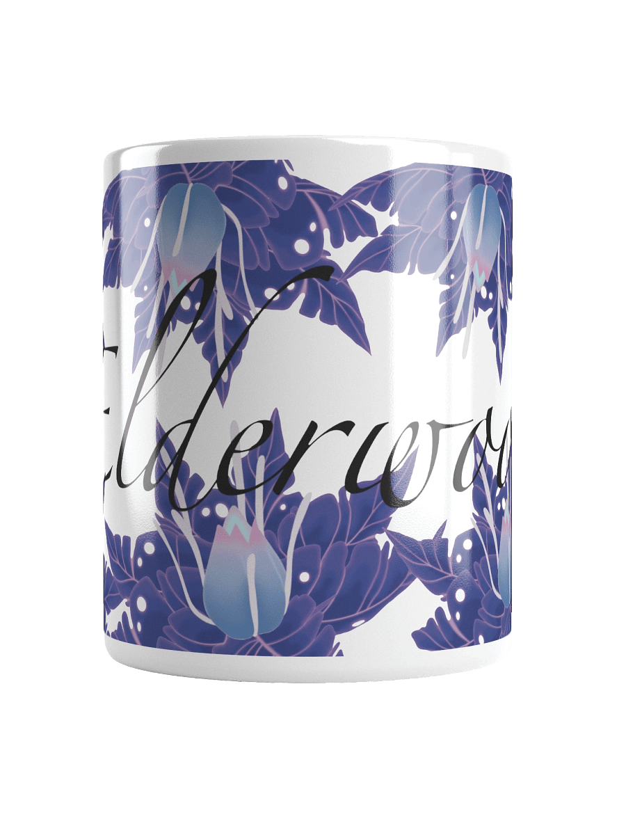 Floral Border White Glossy Mug product image (16)