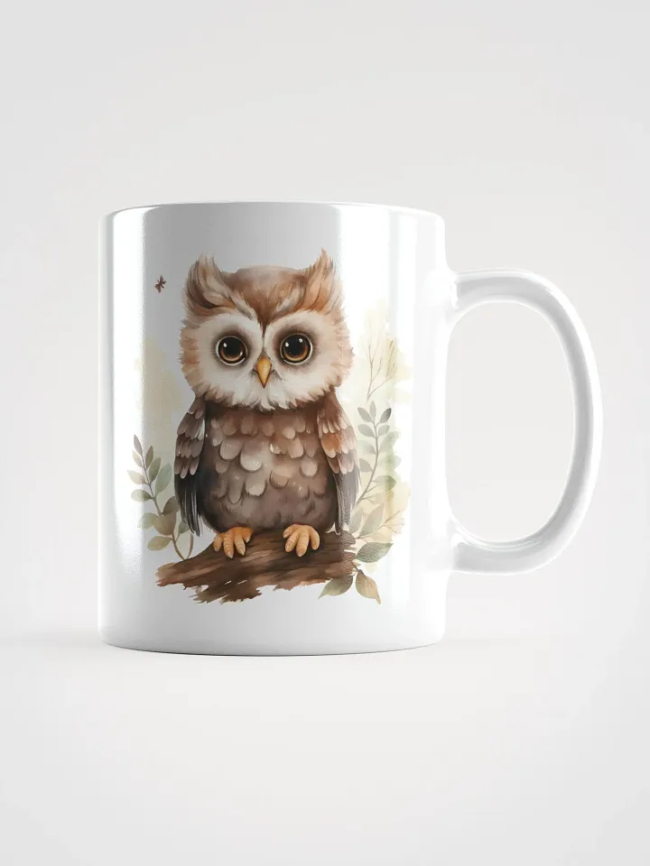 Whimsical Owls White Glossy Mug product image (2)