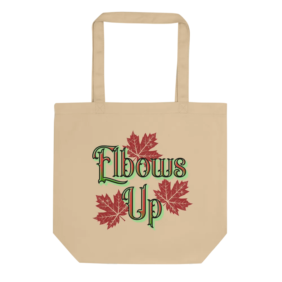 Elbows Up Maple Leaves Canada Tote Bag product image (1)