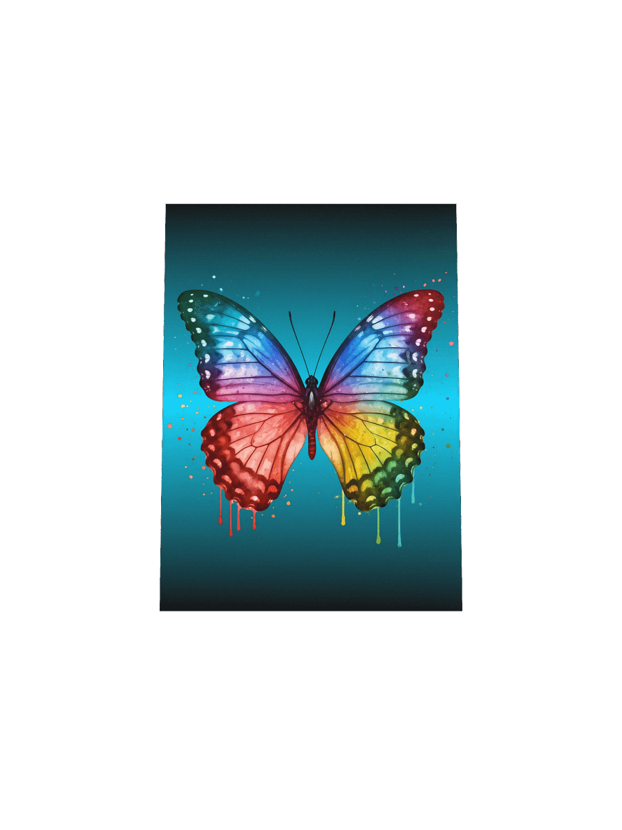 Rainbow Butterfly: Painted Elegance Poster product image (42)