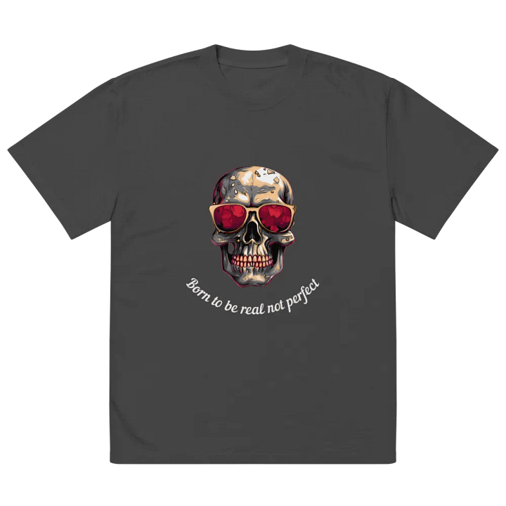 Reflective Skull Oversized Tee product image (2)