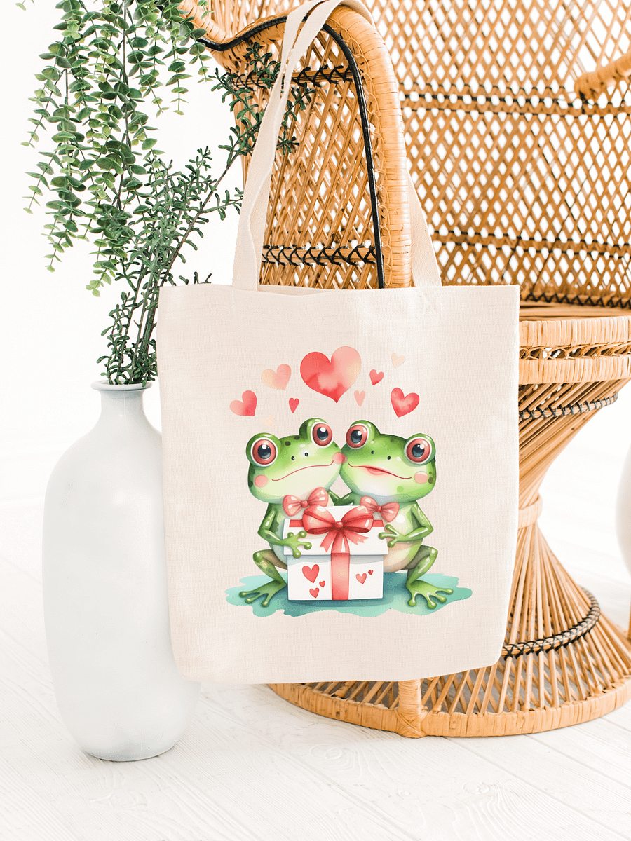 21 Watercolor Valentines Frog Clipart Bundle product image (8)