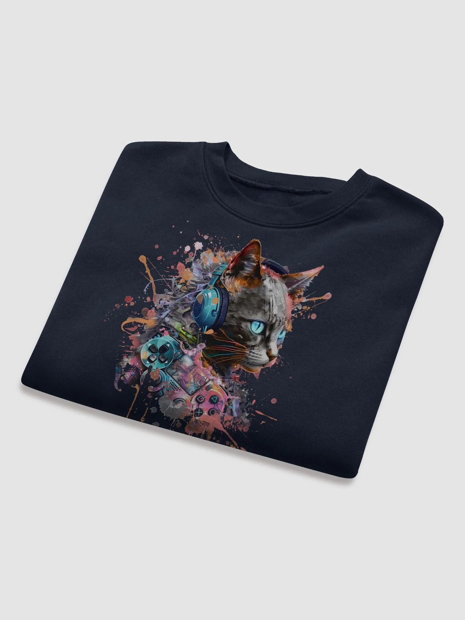 Gamer Cat Crop Top product image (8)