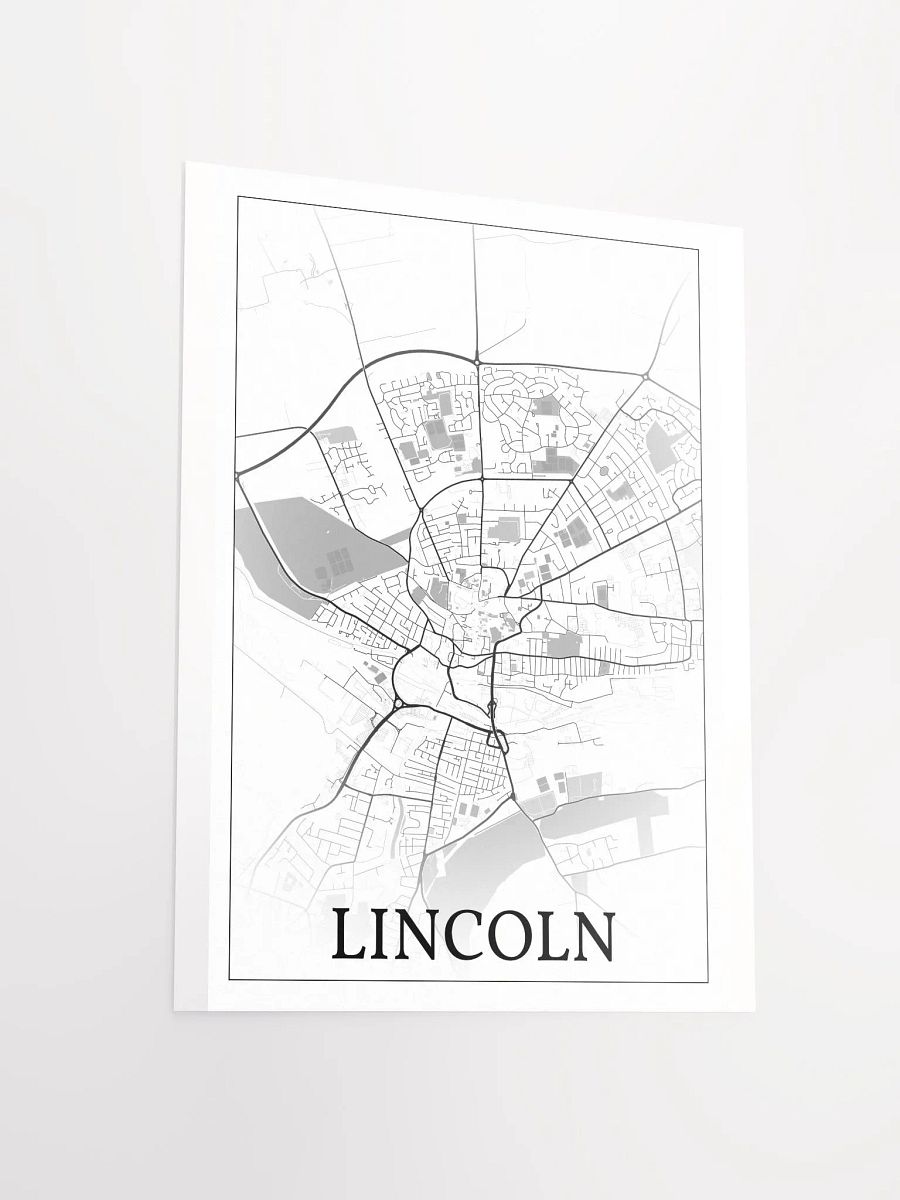 Lincoln, England, city map print product image (13)
