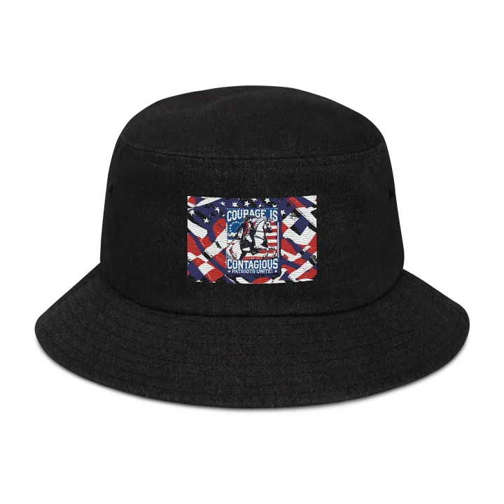 Courageous Patriots Denim Bucket Hat product image (1)