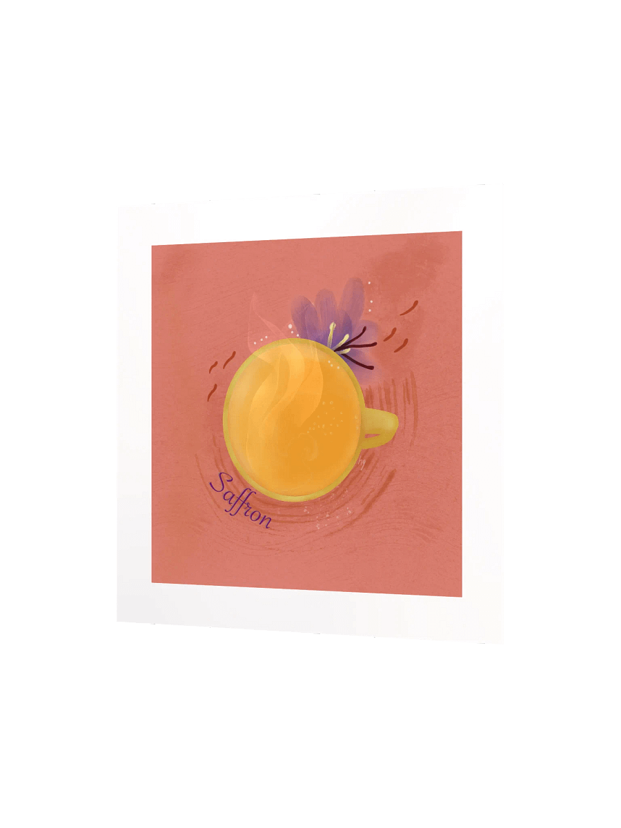 Saffron Herbal Tea Matte Poster product image (3)