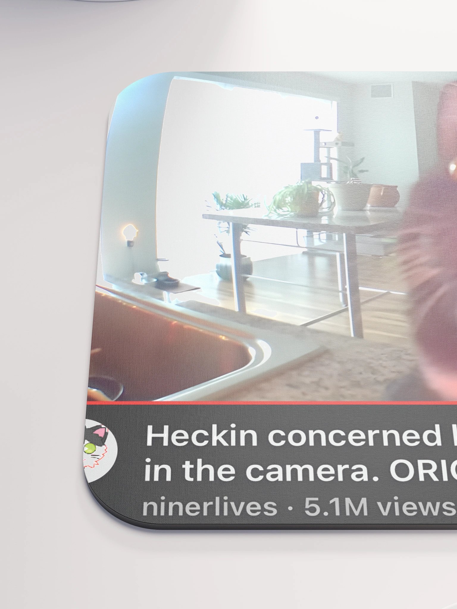Zahra - Heckin' Concerned Kitten Mousepad product image (6)
