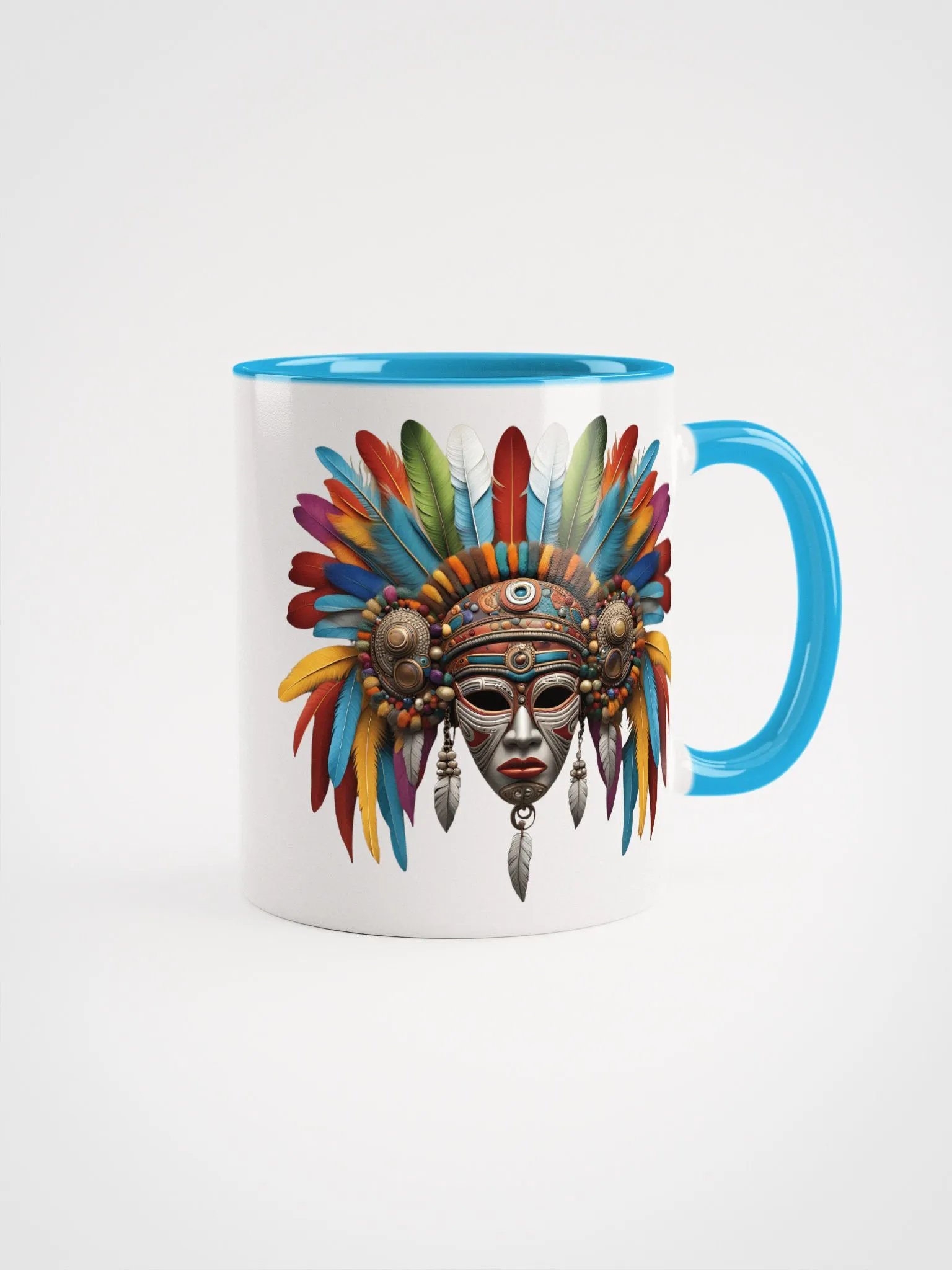 26b2 Quetzalcoatl Eztlihuitl Aztec Mask Mug product image (4)