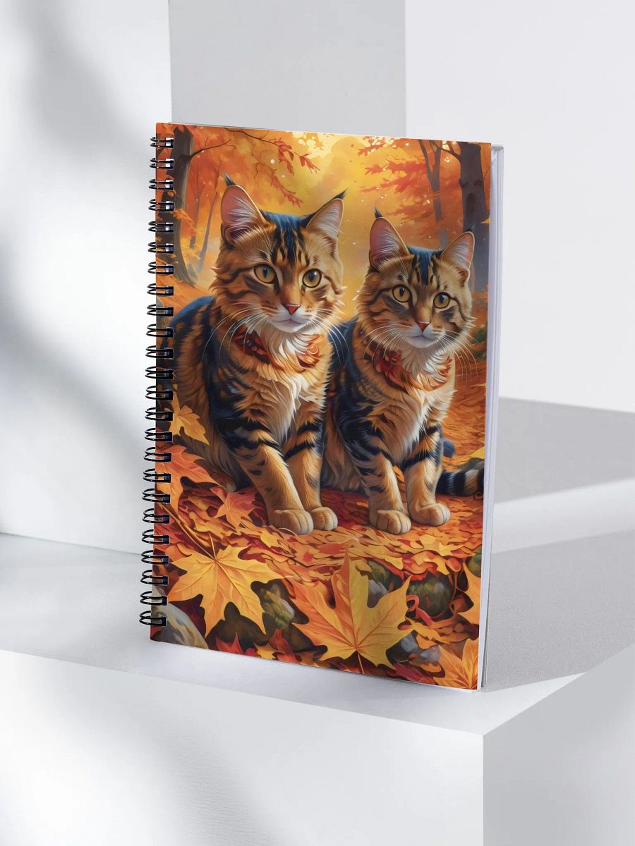 Autumn Feline Harmony Spiral Notebook product image (4)