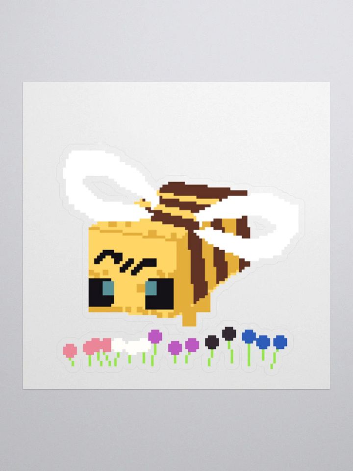 Minecraft bee sticker (genderfluid) product image (1)