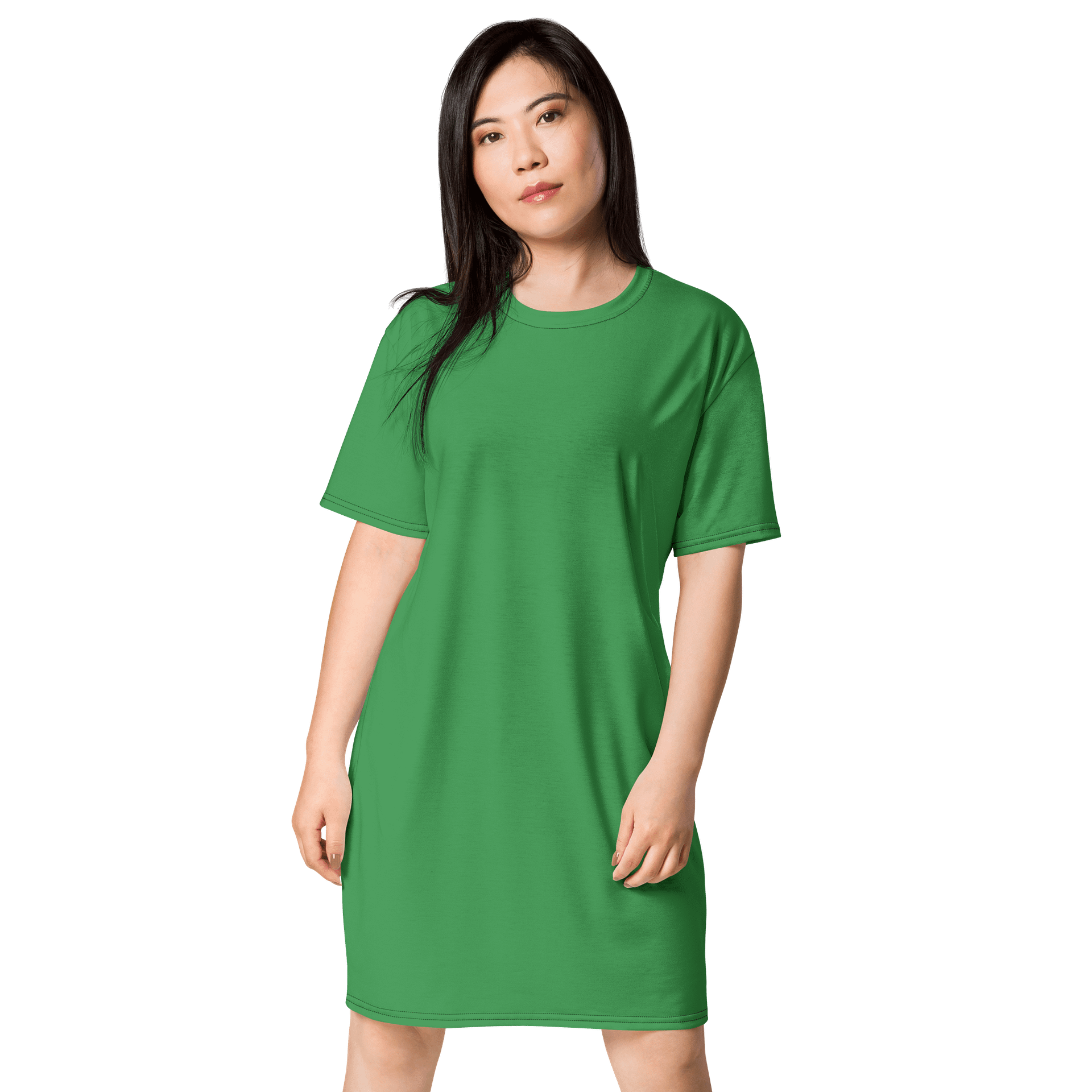 Oversized T-Shirt Dress - Elegant Chateau Green, Sizes 2XS-6XL product image (1)