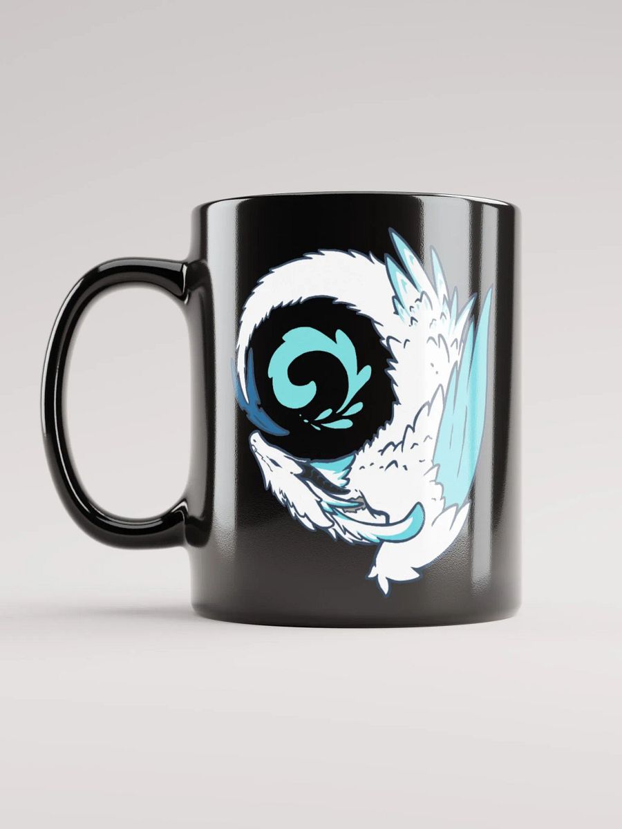 Saenriss Dragon Swirl Glossy Black Mug product image (6)
