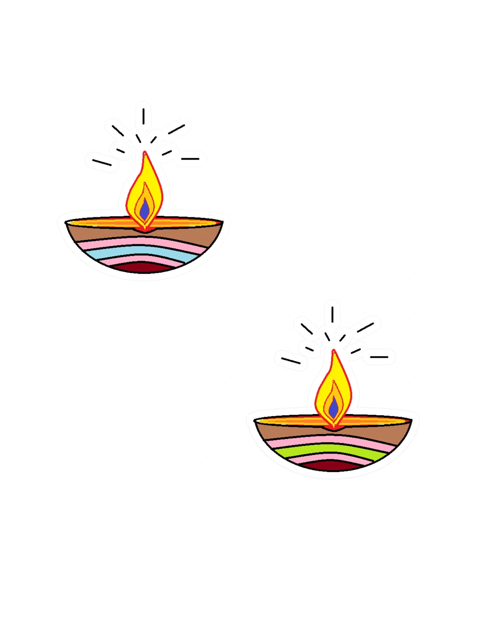 Ethereal Flames Sticker Sheet Set product image (3)