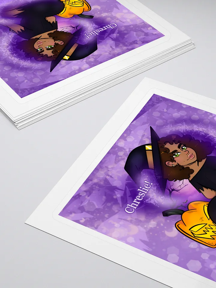 Witchy Babe Cut Sticker w/ BG product image (1)