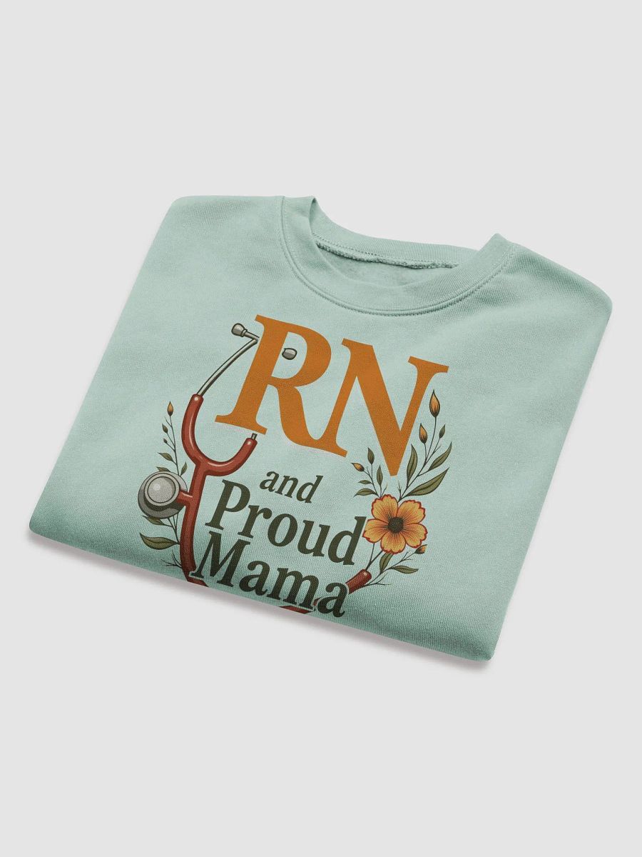 Proud RN and mama, Floral Stethoscope Fleece Crop Sweatshirt product image (15)