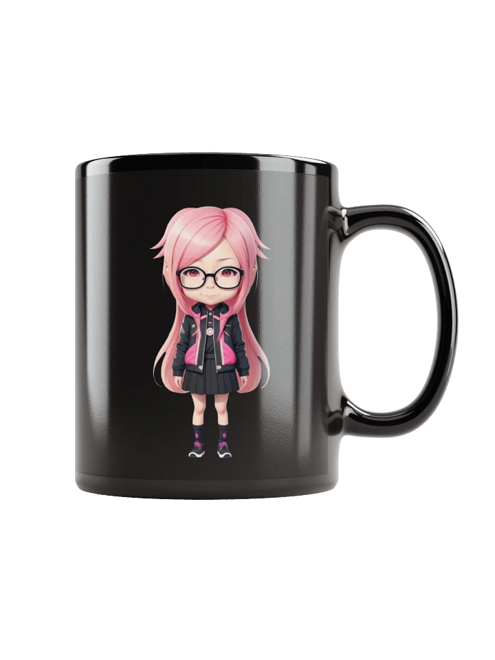 (PINK CHIBI) K Black Mug product image (1)