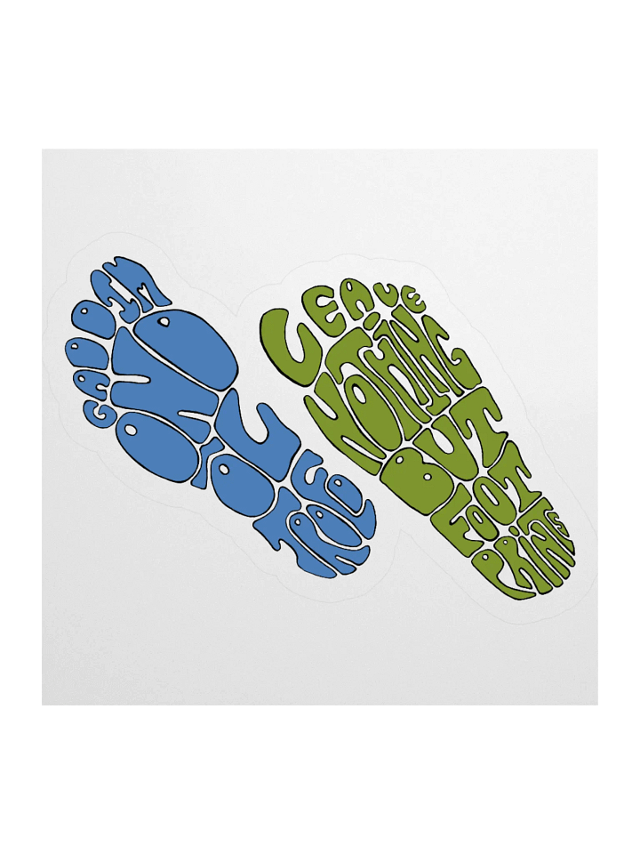 Bilingual Footprints sticker product image (1)