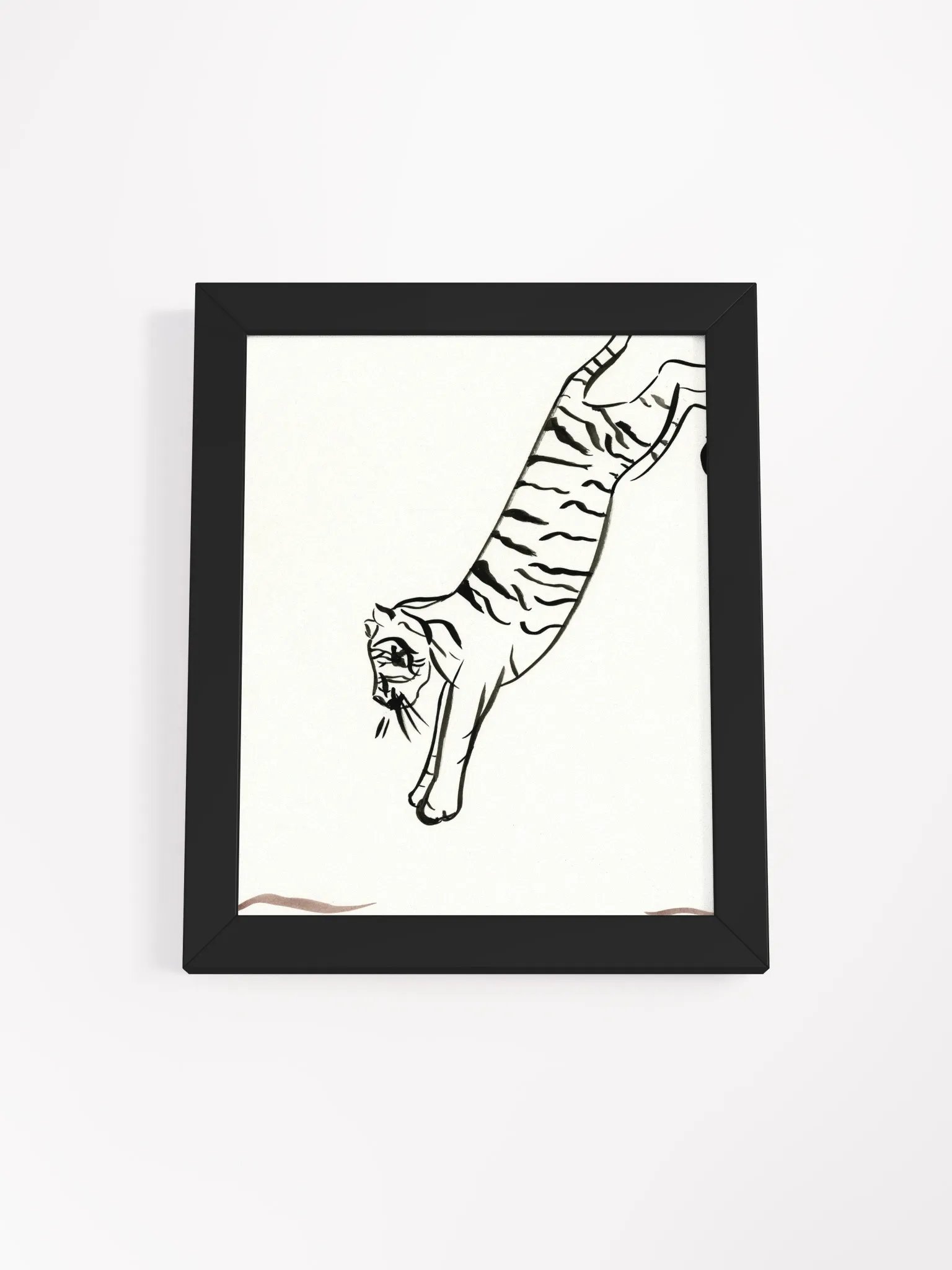 Jumping Tiger Framed Print product image (2)