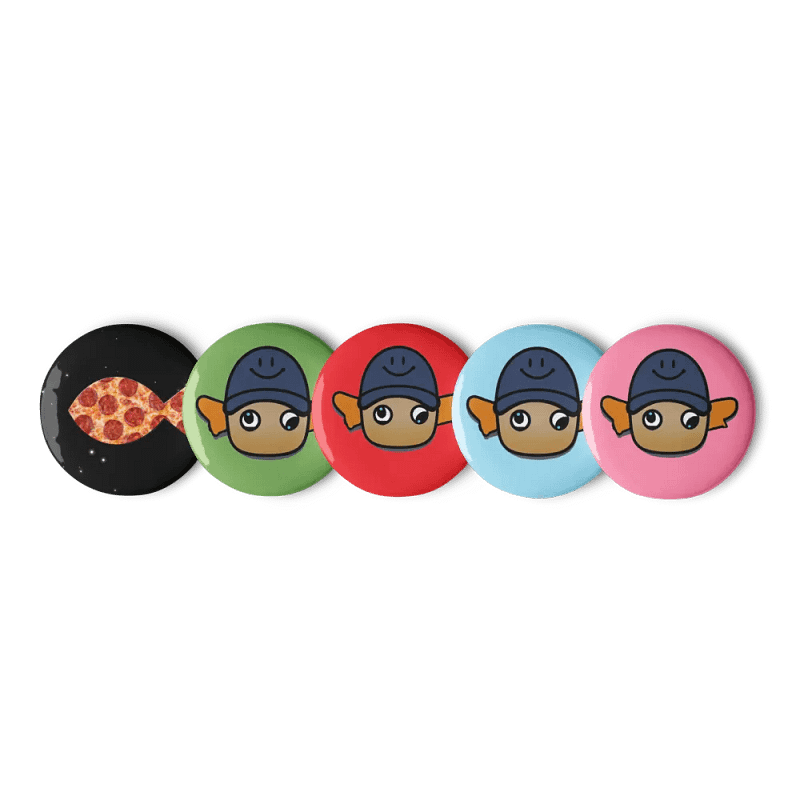 5 Pack Button Pins