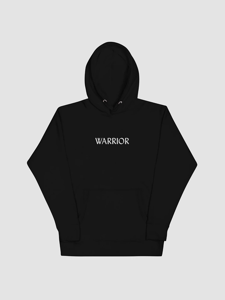 Warrior Premium Hoodie (Medium Embroidery - Black) product image (1)