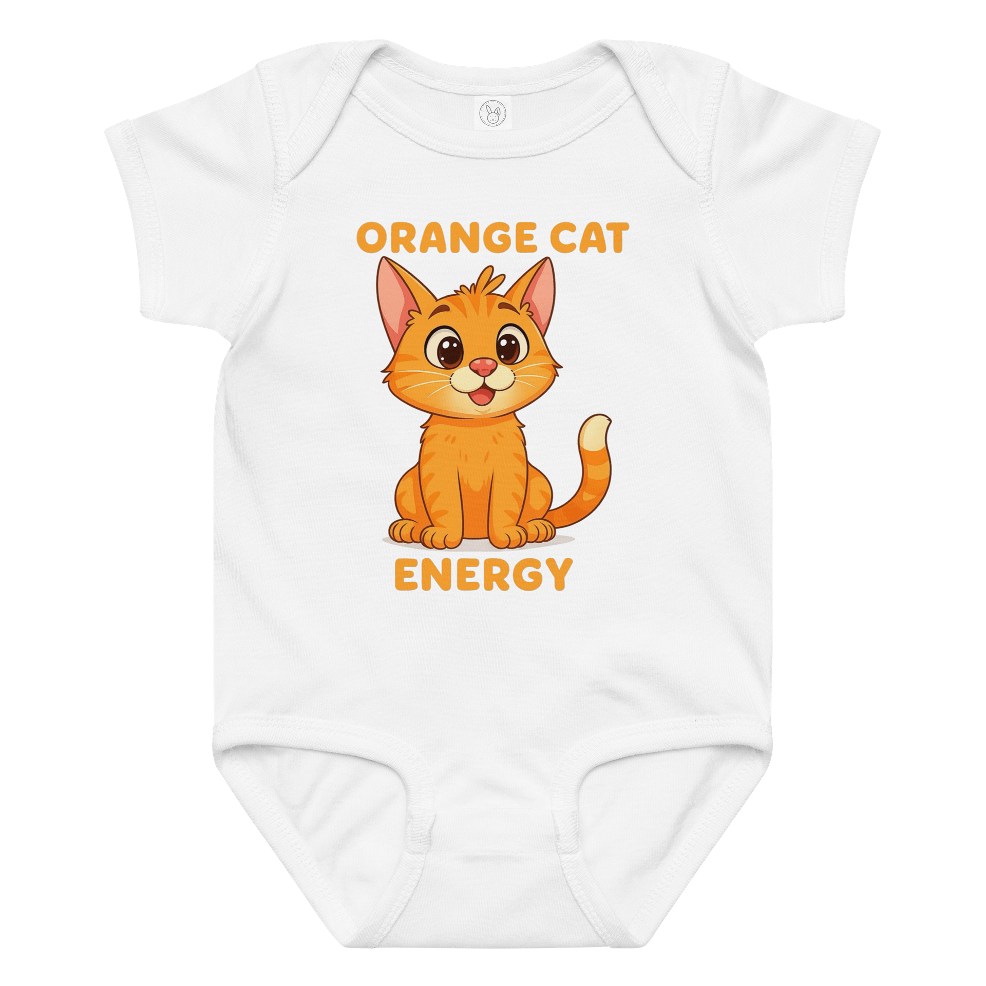 ORANGE CAT ENERGY BABY BODYSUIT product image (1)