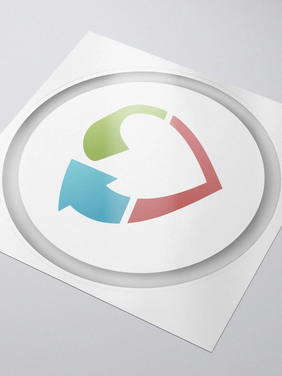 Badge Sticker (White) product image (3)