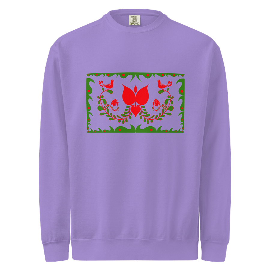Hungarian Traditional Art Lila Sweatshirt product image (1)