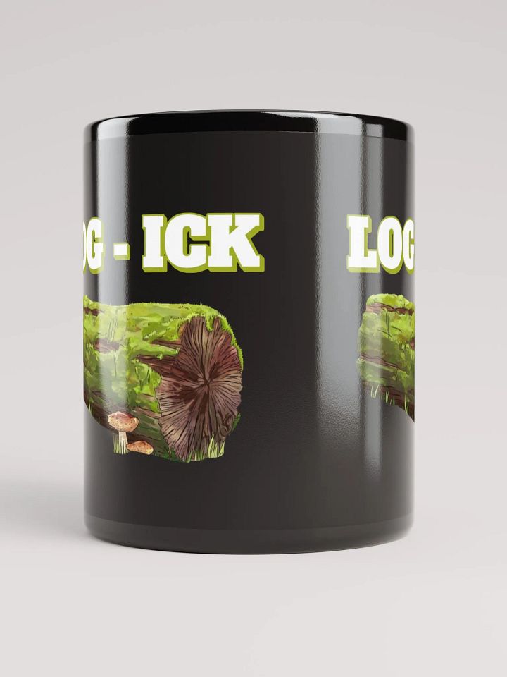 Log - Ick: Funny Play On Words Black Coffee Mug product image (2)