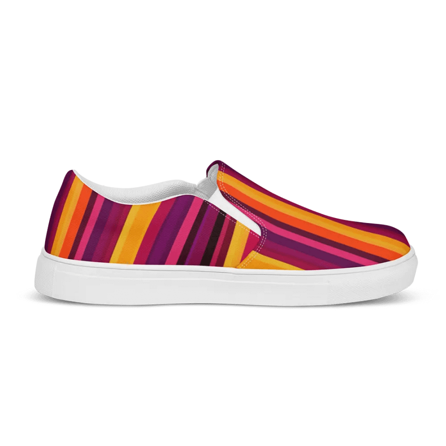 Glorious Sunset Stripes Women's Slip-On Shoes product image (10)