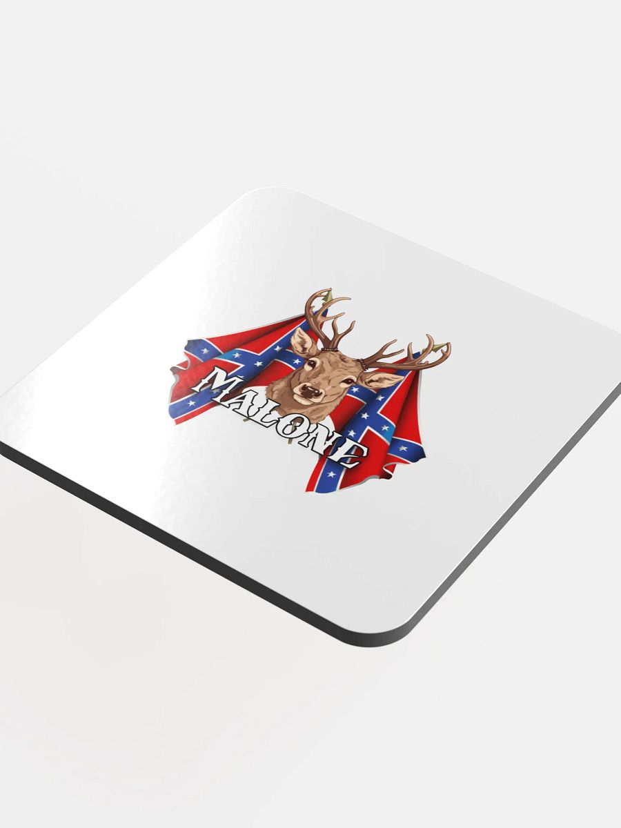 "Malone" Last Name Rebel Redneck Deer - Coaster product image (4)