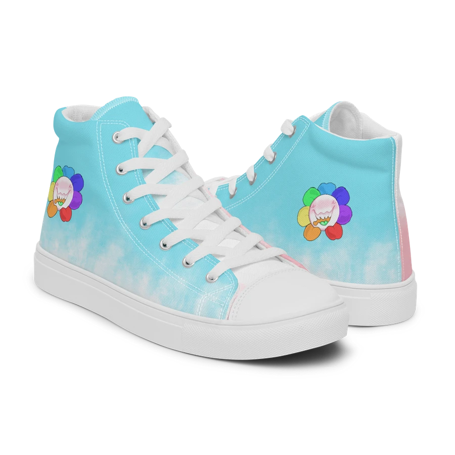 Pastel Blue, Pink and White Flower Sneakers product image (8)