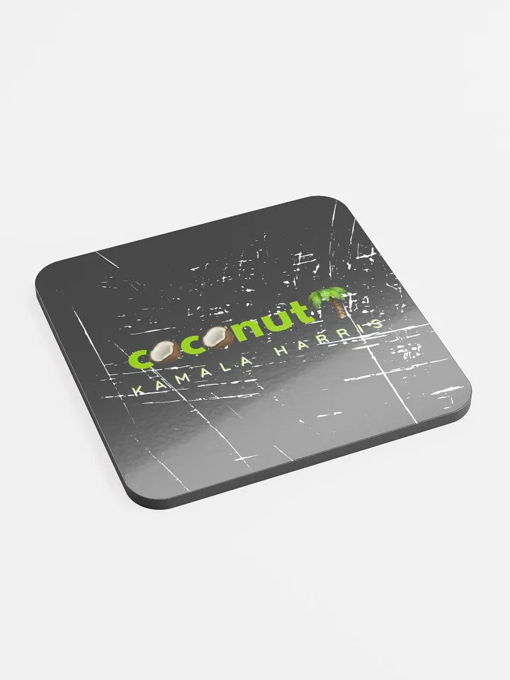 Coconut Tree x Kamala Harris Glossed Cork Coaster product image (2)