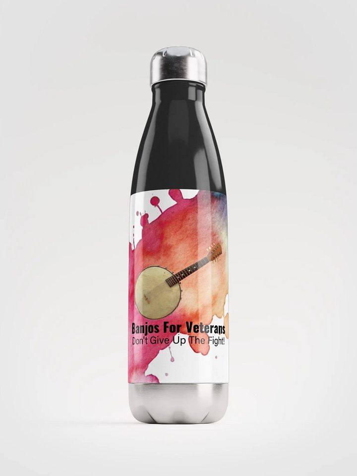 Banjos For Veterans (B4V) Artwork Stainless Steel Water Bottle product image (2)