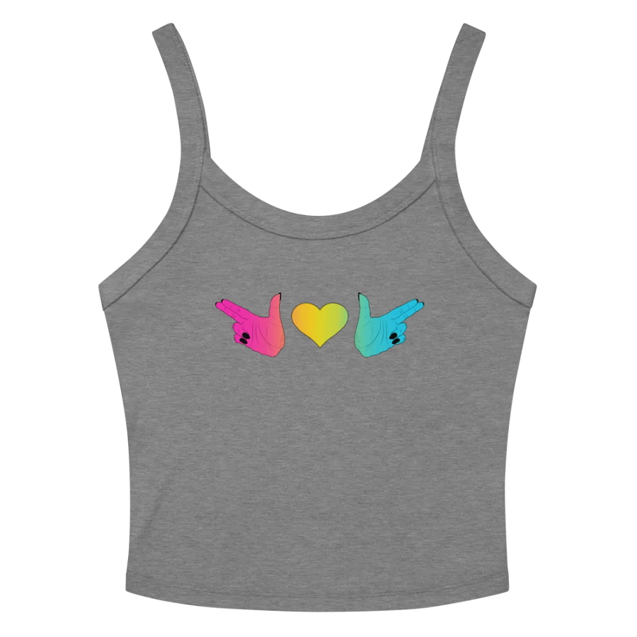 Finger Guns (pan flag) Crop Tank product image (2)