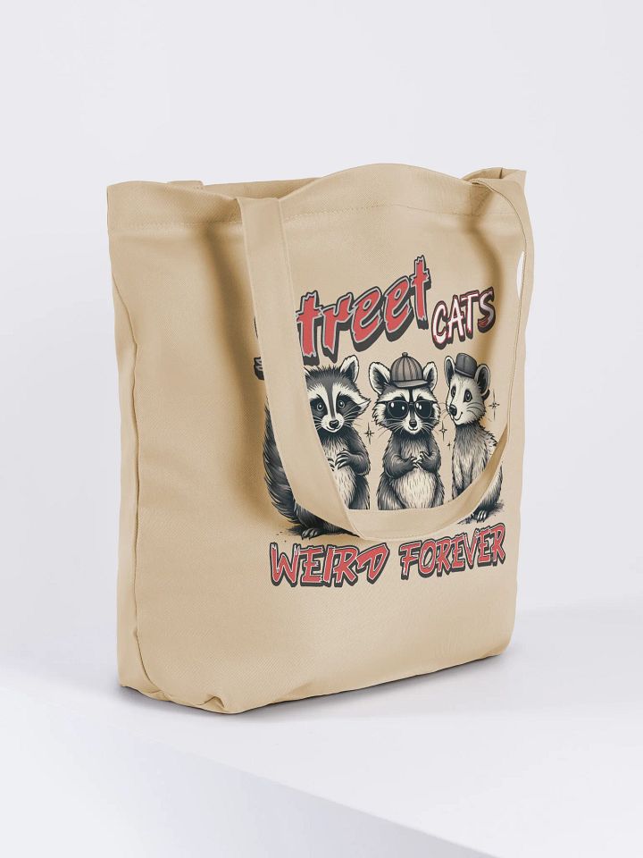 Street Cats Weird Forever Raccoon Tote Bag product image (4)