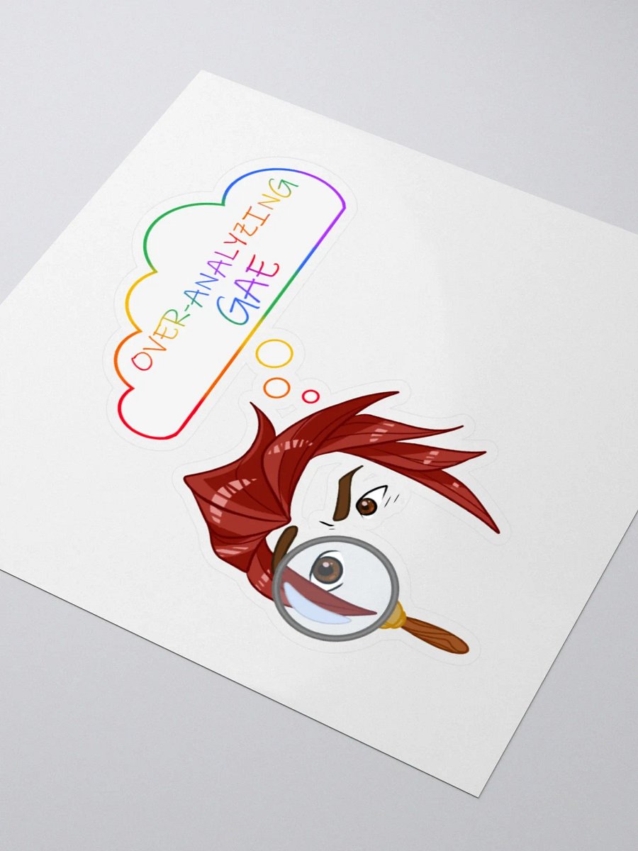 Overanalyzing Gae Sticker product image (3)