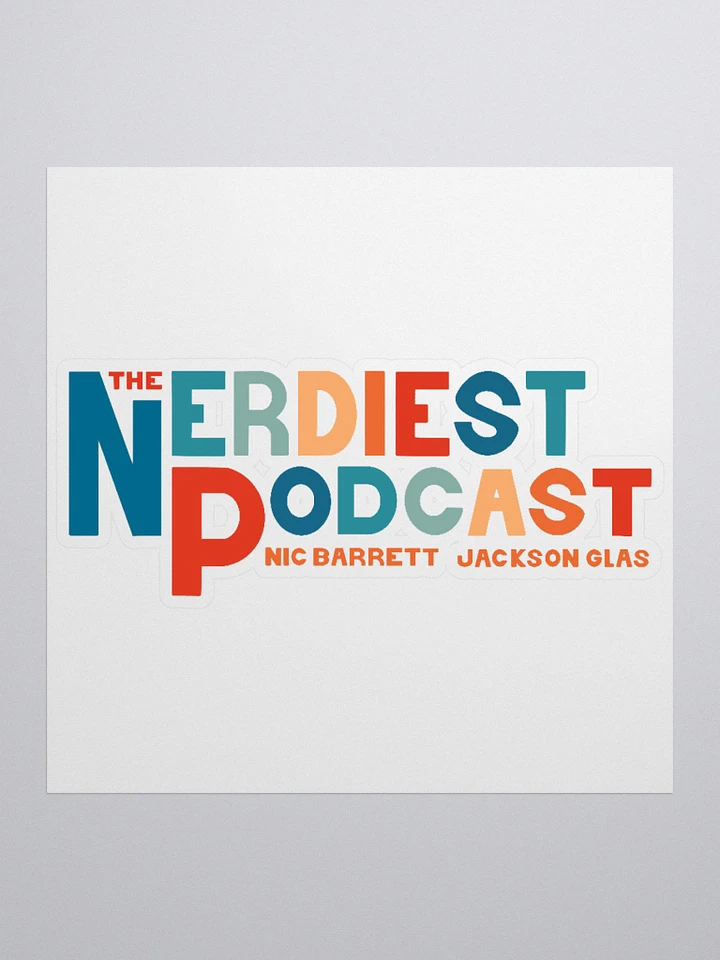 The Nerdiest Podcast Text Logo Sticker product image (1)