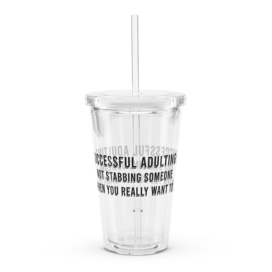 Successful Adulting Clear Tumbler product image (3)
